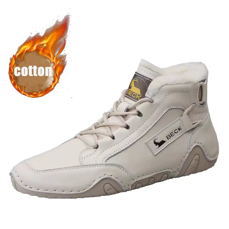 High-top Cowhide Men Boot