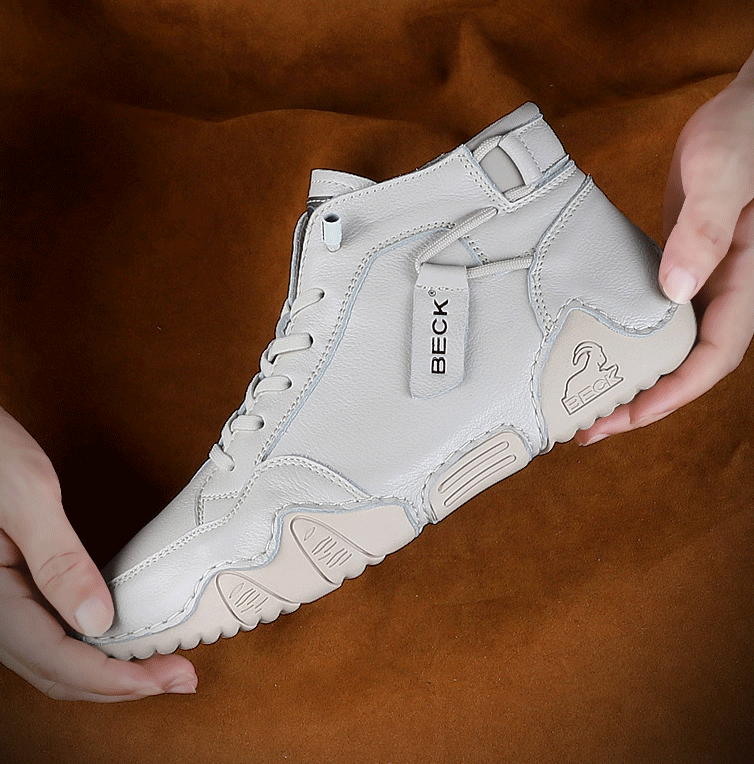 High-top Cowhide Men Boot