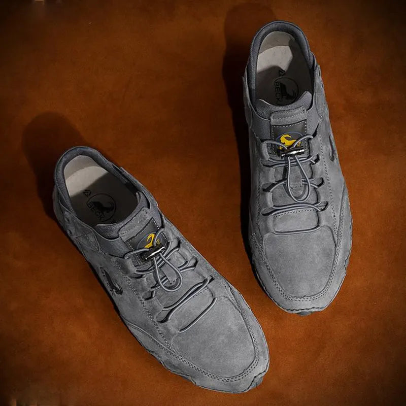 Handmade Elastic Rope Leather Shoes