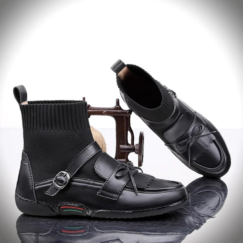 High Top Casual Woolen Sock Women Boots