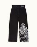 Black Crescent Pants（Printed style）
