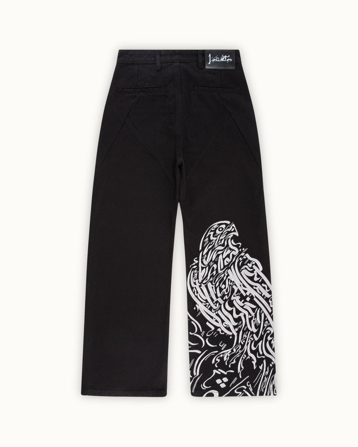 Black Crescent Pants（Printed style）