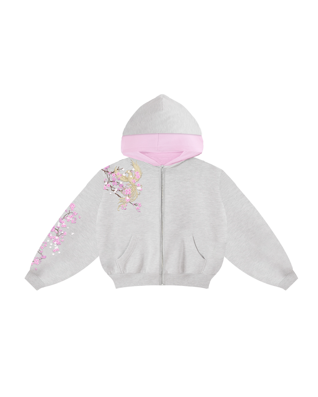 Misty Grey - Okasai Boxy Hoodie