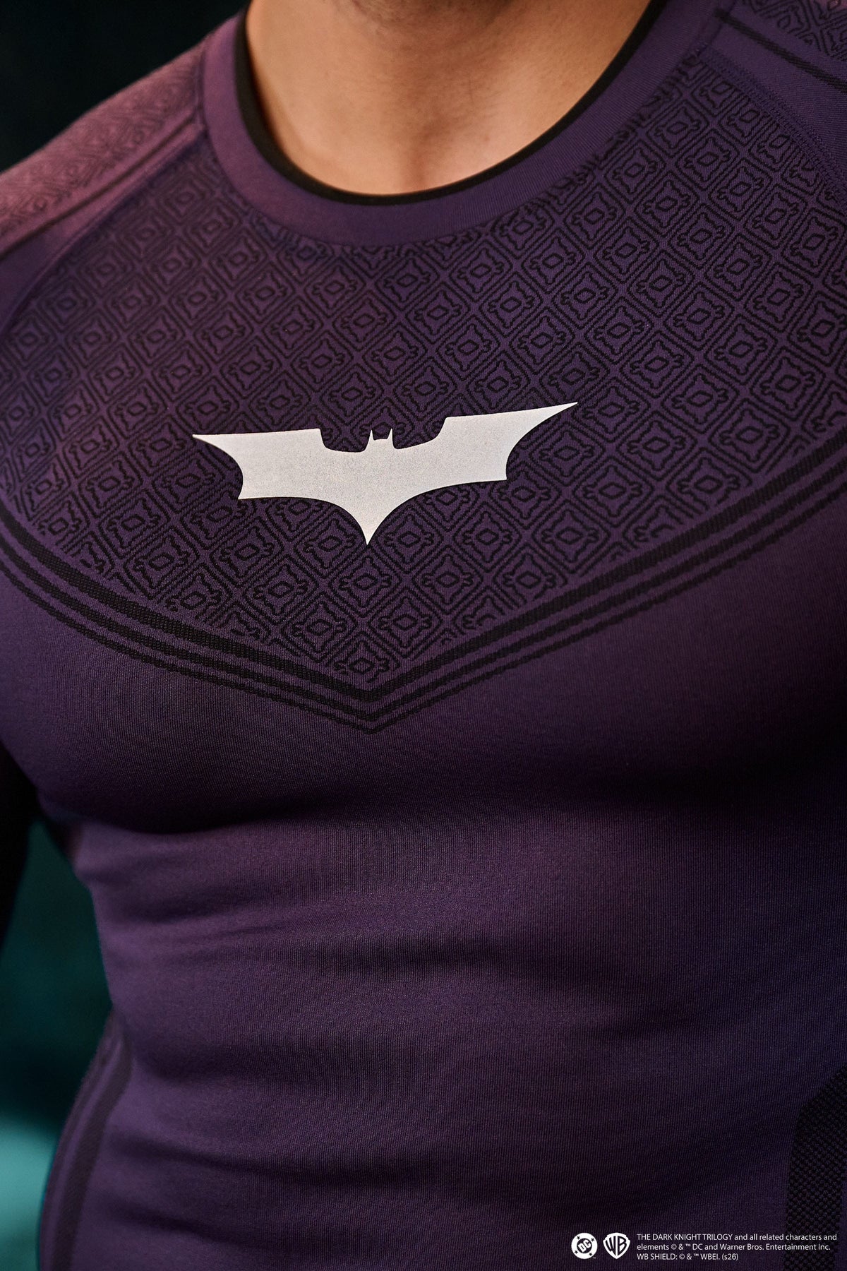 8004 - Batman Compression Longsleeves - Purple Limited Edition