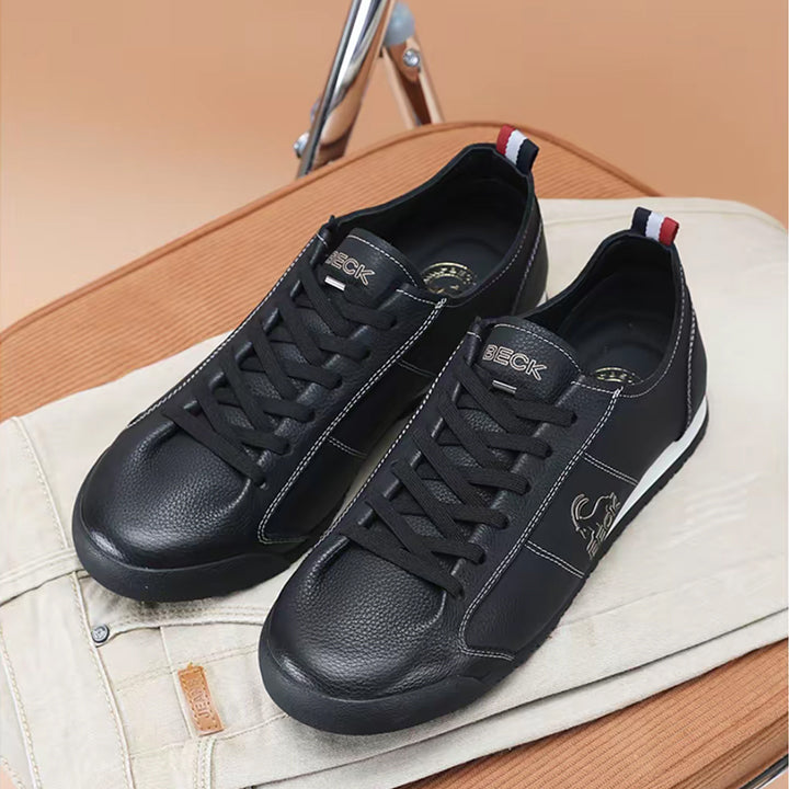 New Arrivals Fashion Cowhide Pure Leather Sports Casual Shoes