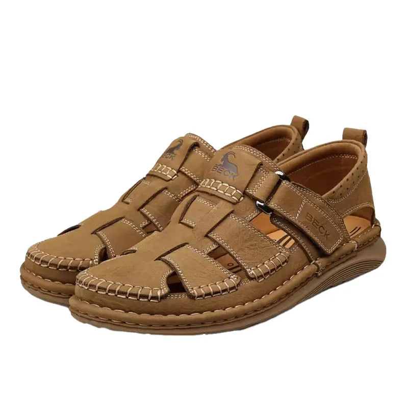Cowhide Breathable Beach Shoes Casual Sandals