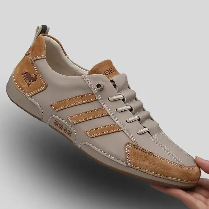 New Genuine Leather Fashionable Men's Casual Travel Shoes