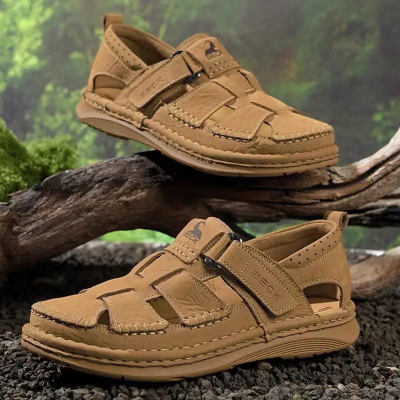Cowhide Breathable Beach Shoes Casual Sandals