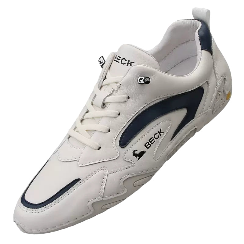 Handmade Casual Skate Shoes Mesh And Leather Two Styles
