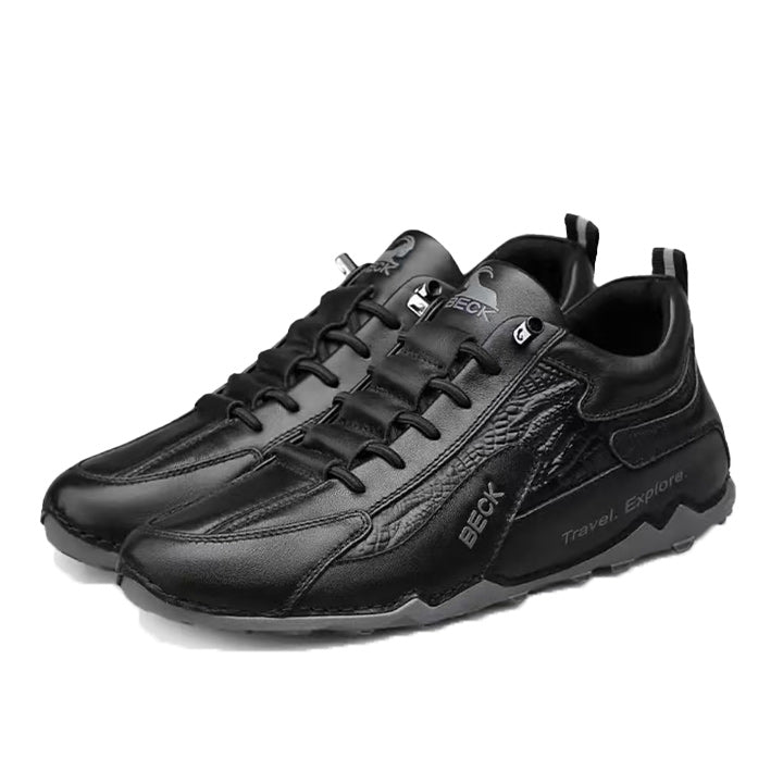 Cowhide Comfortable Breathable Trendy Versatile Sneakers