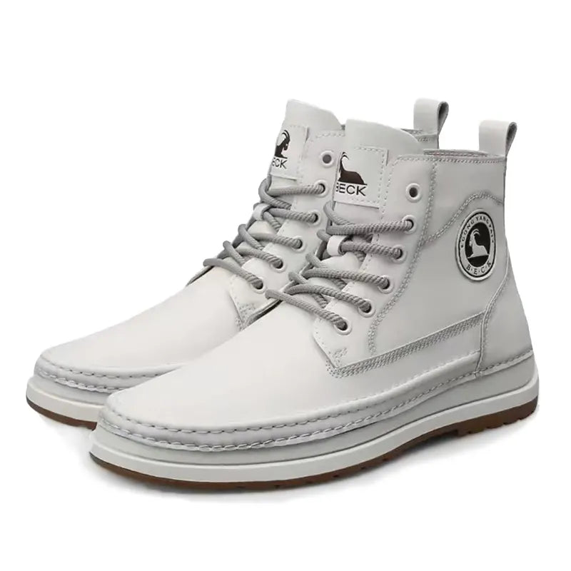 Cowhide Fashion Versatile Martin Boots