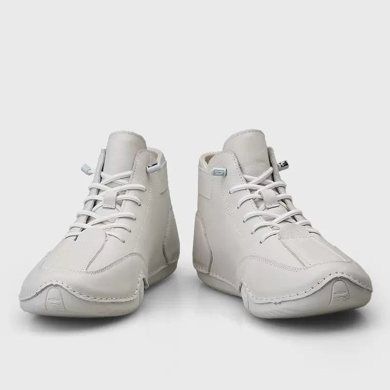 Leather Soft Sole High Top Casual Shoes