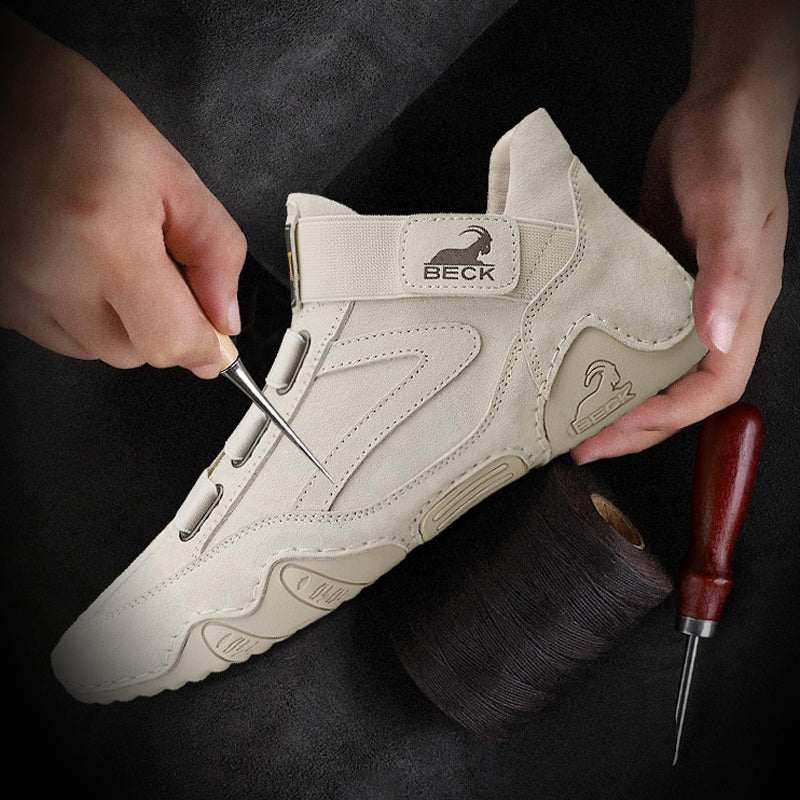 Handmade Breathable Cowhide Casual Shoes Warm Boots