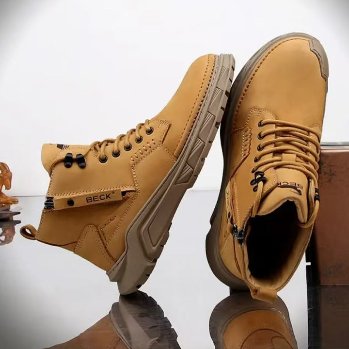 Leather Shoes Italy Casual Martin Boots