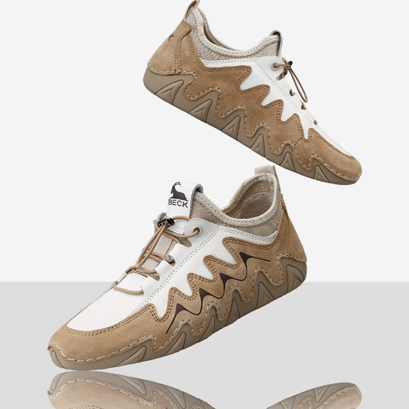 Handmade Patchwork Color Casual Sneakers