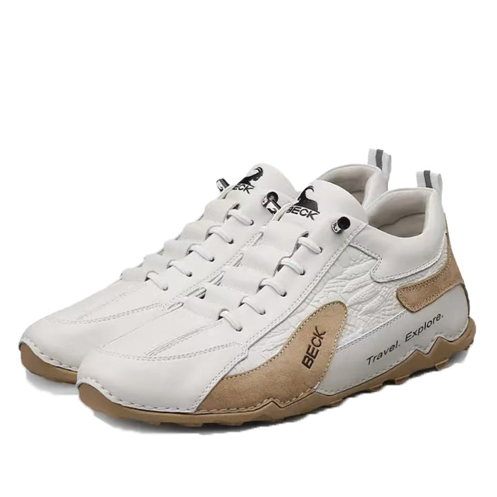 Cowhide Comfortable Breathable Trendy Versatile Sneakers