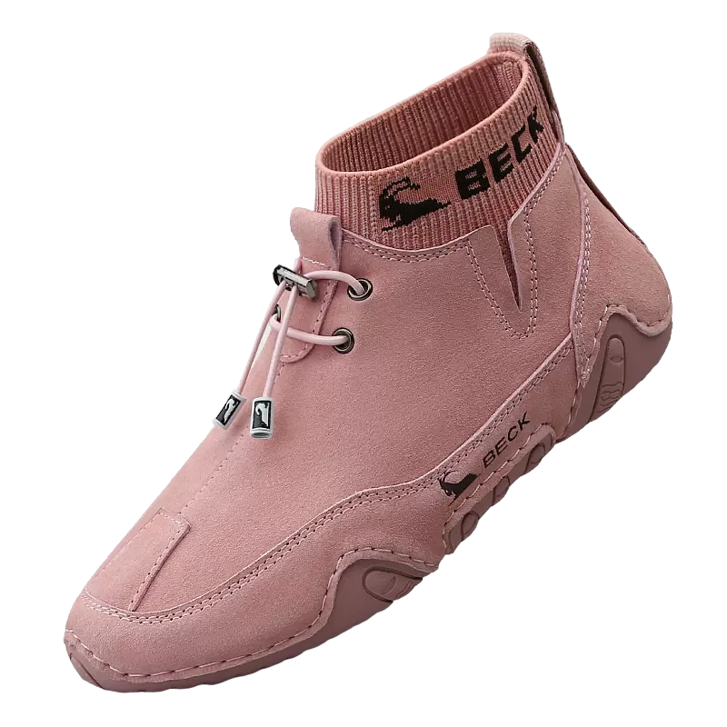 Hand-stitched Leather Ankle Boots For Women