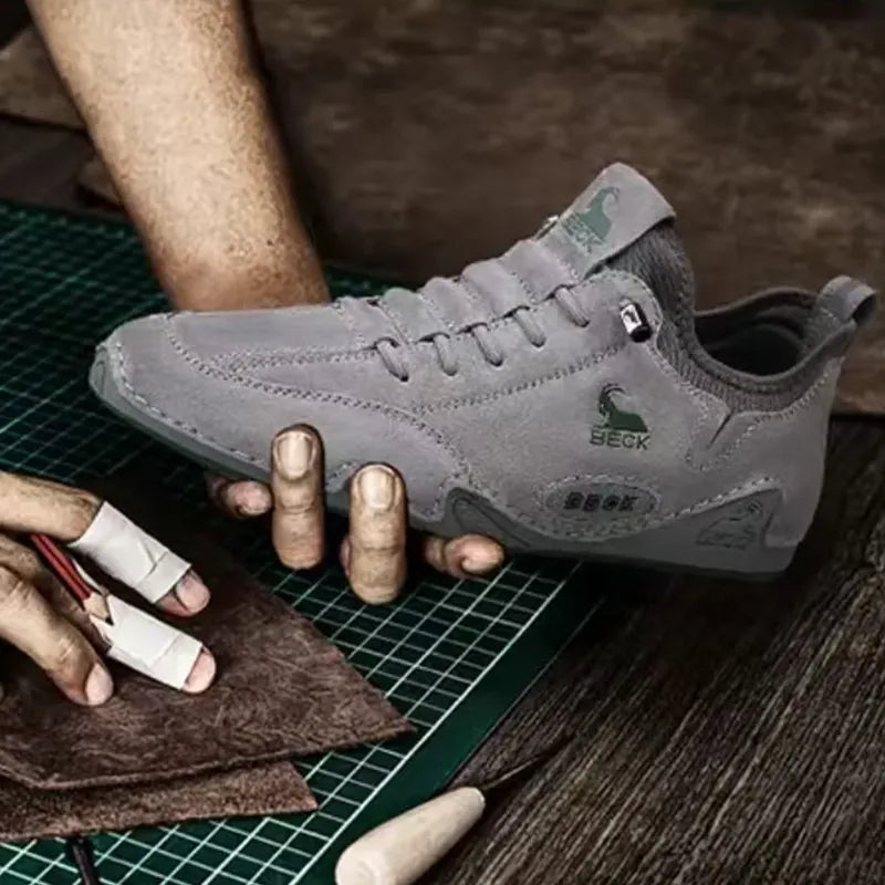 Outdoors Leather Breathable Men's Casual Leather Shoes