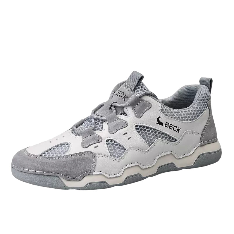 Cowhide Mesh Shoes Summer Breathable Sneakers