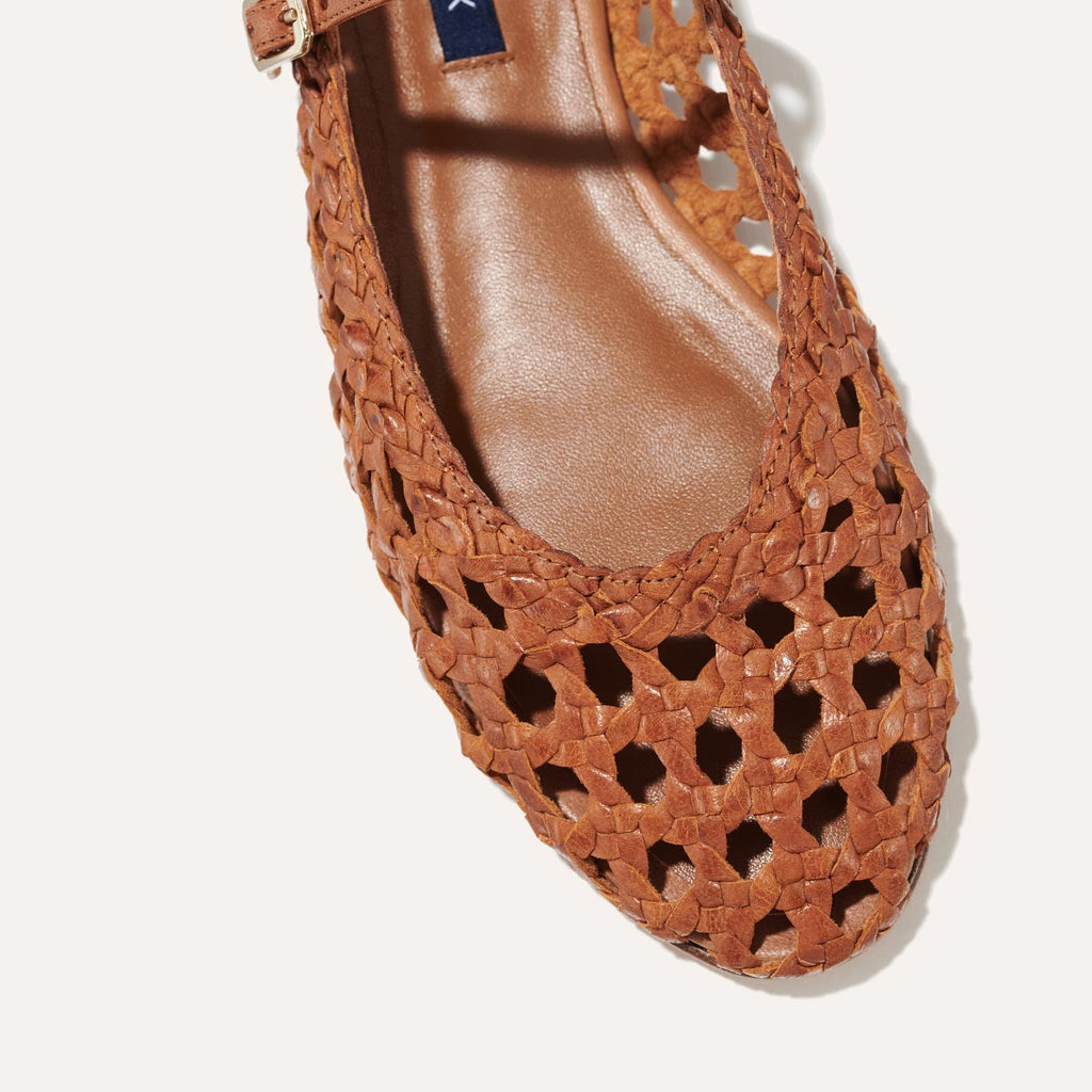 The Demi Jane - Saddle Woven Leather