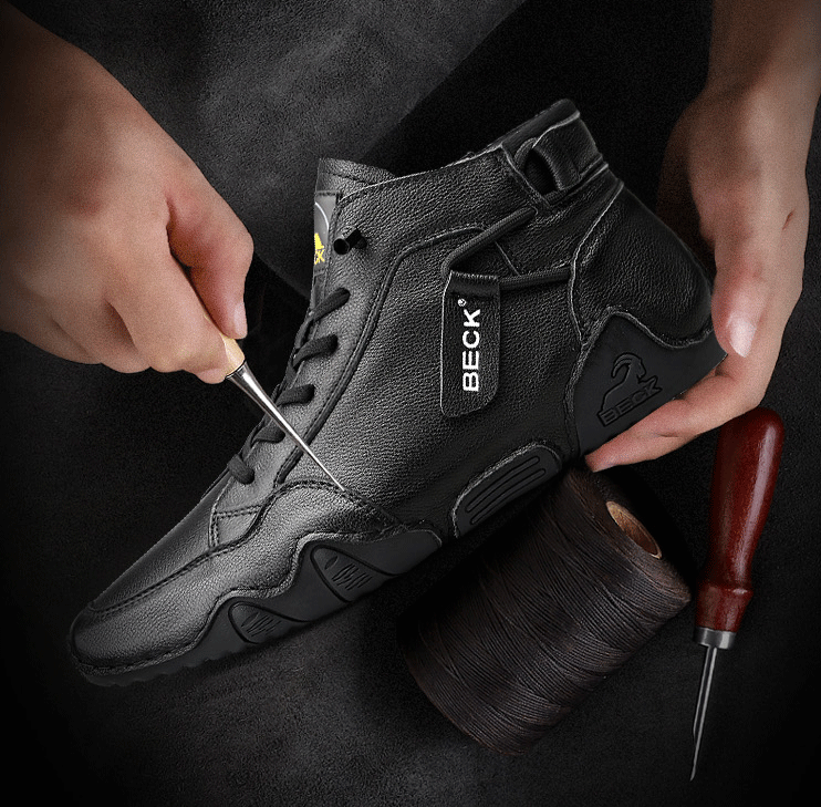 High-top Cowhide Men Boot