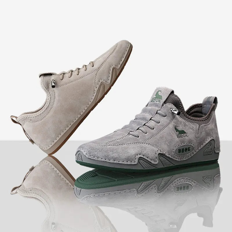Casual Sneakers Cowhide Soft-soled Men's Shoes