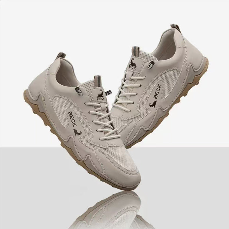 Non-slip Lightweight Cowhide Breathable Casual Leather Shoes