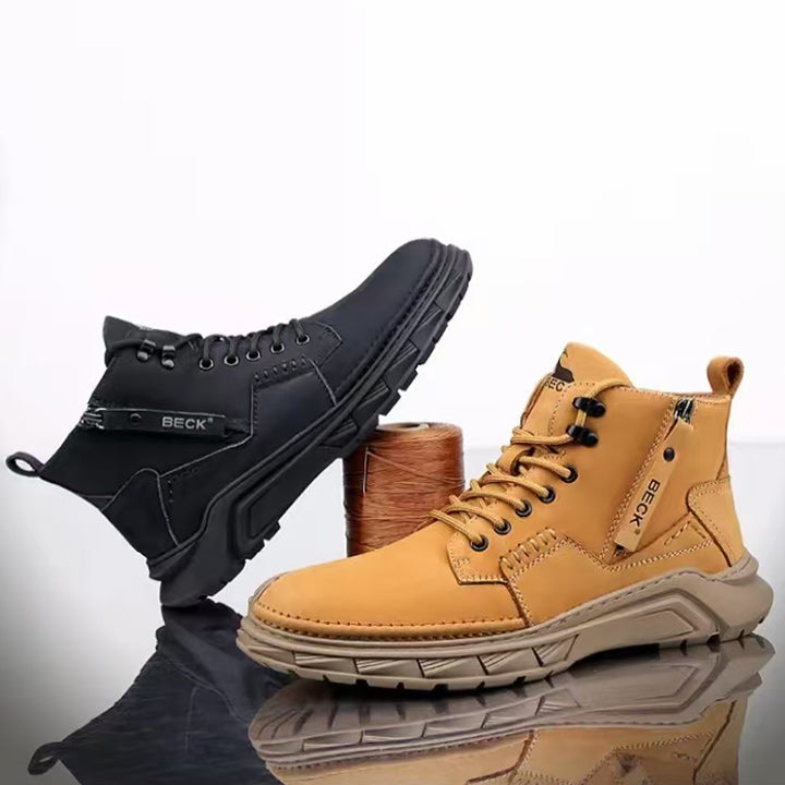 Leather Shoes Italy Casual Martin Boots