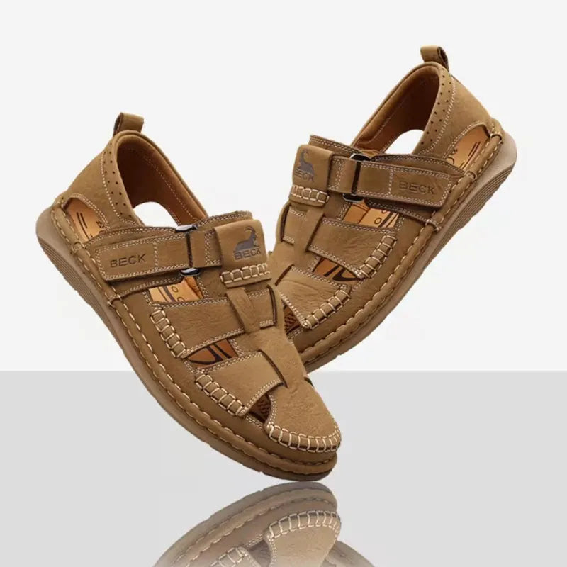 Cowhide Breathable Beach Shoes Casual Sandals