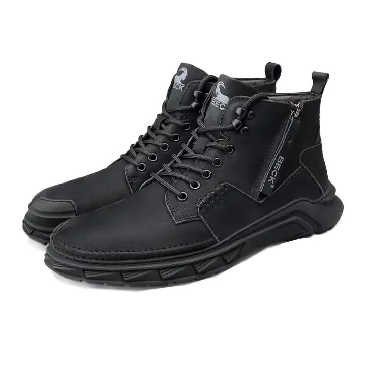 Leather Shoes Italy Casual Martin Boots