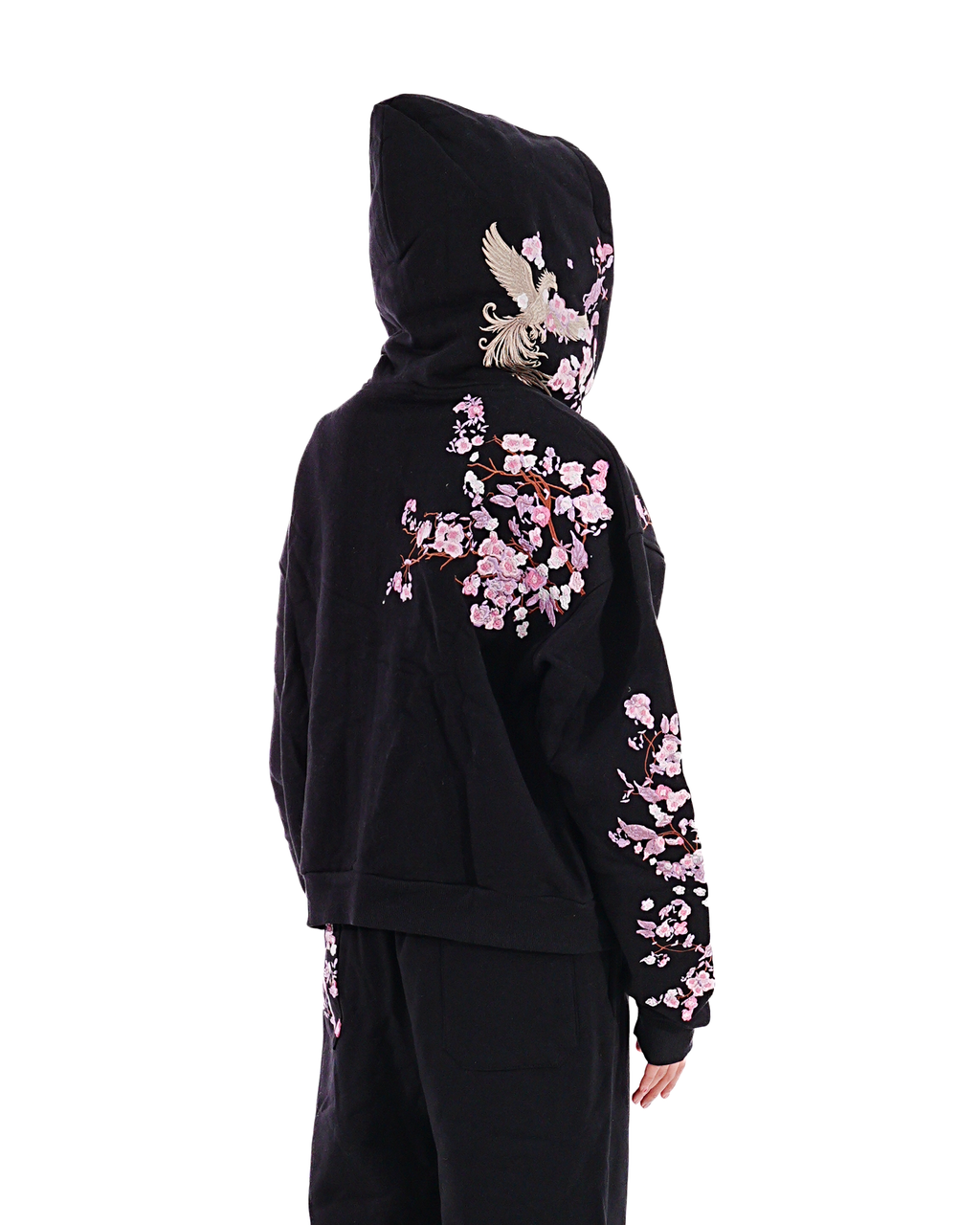 Midnight Black - Okasai Boxy Hoodie